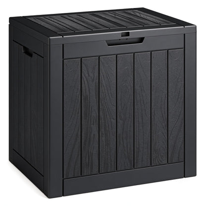 NUNU LAB 35 Gal Outdoor Storage Box Waterproof Lockable,Deck Box,Black