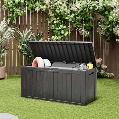 KAMABOKO Outdoor Storage Box, 150 Gallon Deck Box Outdoor Waterproof