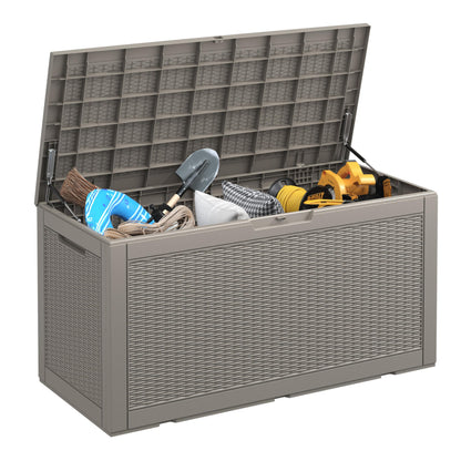 KAMABOKO Outdoor Storage Box, 150 Gallon Deck Box Outdoor Waterproof