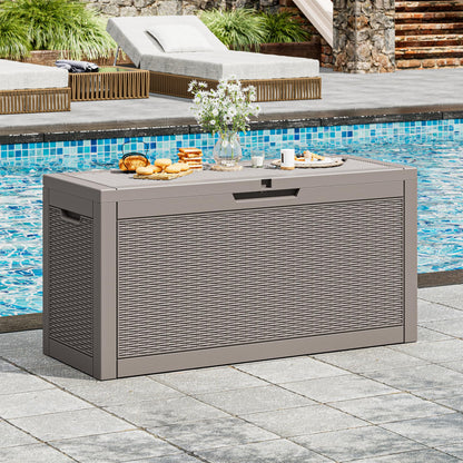 KAMABOKO Outdoor Storage Box, 150 Gallon Deck Box Outdoor Waterproof
