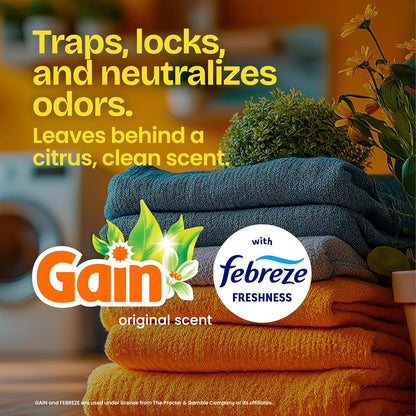 Glad ForceFlex Tall Kitchen Trash Bags, 13 Gallon, Gain Original, 40 Count (Package May Vary)