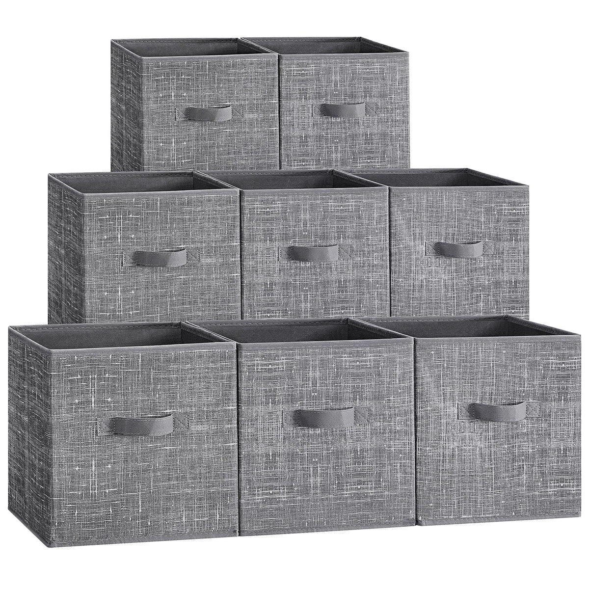 SONGMICS Storage Cubes, Set of 8, 13-Inch Foldable Closet Organizers