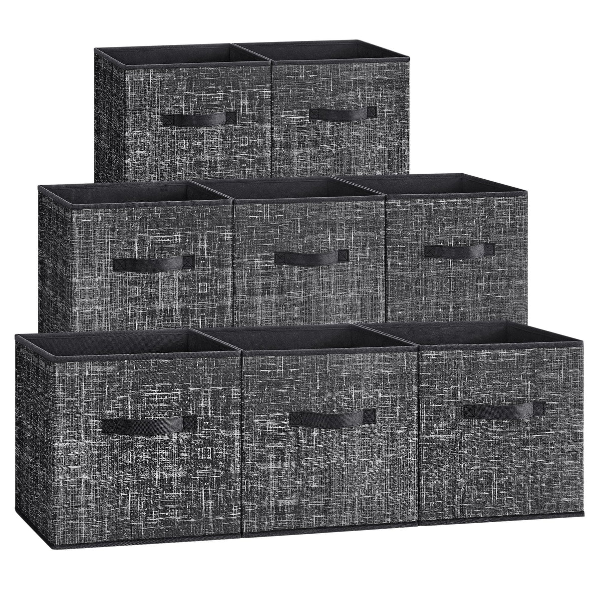 SONGMICS Storage Cubes, Set of 8, 13-Inch Foldable Closet Organizers