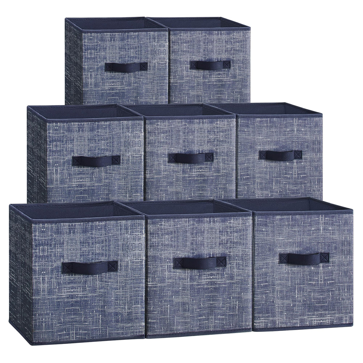 SONGMICS Storage Cubes, Set of 8, 13-Inch Foldable Closet Organizers