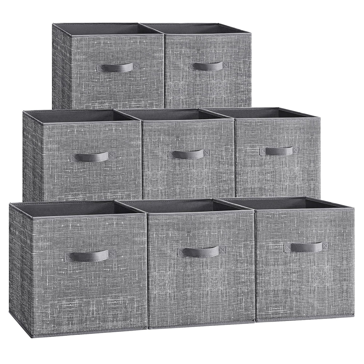 SONGMICS Storage Cubes, Set of 8, 13-Inch Foldable Closet Organizers